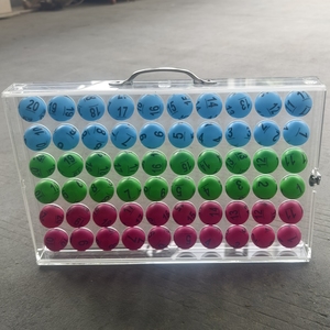 Meilleur produit : Machine de jeu de <span class=keywords><strong>bingo</strong></span> traditionnelle à six faces avec impression de numéros de 0 à 9, boules de loterie de 40 mm - Product Image 5