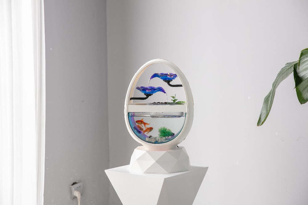 デスクトップ装飾ガラス水槽楕円形の幾何学的な装飾| Alibaba.com