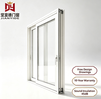 Porte coulissante en PVC résistant aux intempéries, isolation thermique, double vitrage trempé pour l'extérieur des maisons résidentielles, balcon