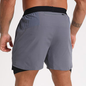 Pantaloncini da Corsa e Basket da Uomo Personalizzati a Doppio Strato con Elastico in Vita, Tasche Laterali e Cordoncino 2 in 1 - Product Image 3