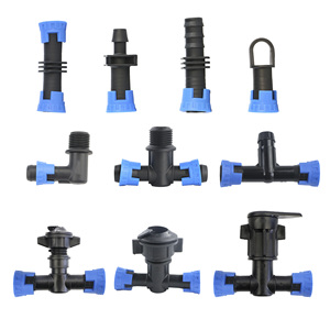 DaringFish 16 Conector de cinta de riego por <span class=keywords><strong>goteo</strong></span> con anillo de tracción de banda suave para conexión directa a tubería principal de agua agrícola - Product Image 3