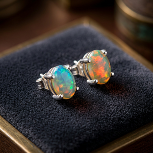 2025 New Arrival 925 Sterling Silver Ethiopian <b>Opal</b> Gemstone Handmade Cute Drop <b>Earrings</b> Party Wedding Gift Women ODM OEM - Product Image 3