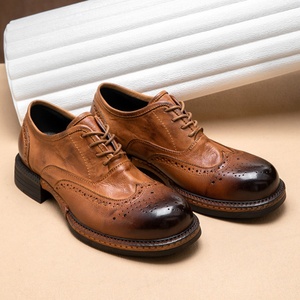 Zapatos Oxford Clásicos Italianos Hechos a Mano para Hombre, Formales y Casuales, Hechos a Medida, Duraderos, con Aumento de Altura, de Cuero Vacuno para Otoño - Product Image 3