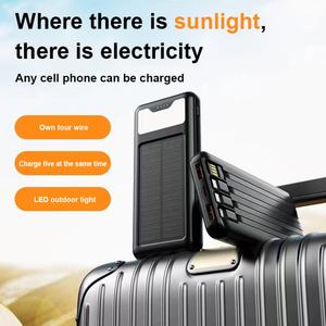 Batteries externes d'urgence de haute qualité à double sortie, grande capacité 20000mAh 8000mAh, recharge solaire, pour l'extérieur - Product Image 6