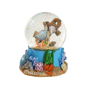 Bán buôn quả cầu tuyết Giáng sinh tùy chỉnh, làm thủ công, hình thành phố Algarve Mallorca, chất liệu nhựa resin 3D, quà lưu niệm bằng kính, có thể tùy chỉnh - Product Image 2