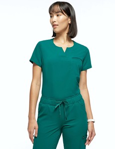 Divisa infermieristica da donna personalizzata all'ingrosso, top elasticizzato e traspirante in tela di alta qualità, per tutte le stagioni - Product Image 4