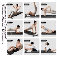 Planche de musculation Trinity pliable 7 kg, équipement de fitness à domicile, rouleau abdominal, entraîneur de muscles abdominaux, multifonctionnel et réglable