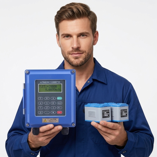 ABS Portable Digital Flowmeter TUF-2000B Digital Ultrasonic Flow Meter IP68 Ultrasonic Flowmeter