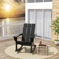Chaise à bascule toutes saisons en HDPE, résistante à la rouille et à la décoloration, capacité de 330 lb, pour piscine, balcon, cour, jardin, arrière-cour