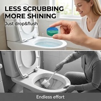 Tablettes nettoyantes pour toilettes bleues à formule longue durée, désodorisant automatique pour cuvettes, nettoyage en profondeur, éliminateur d'odeurs