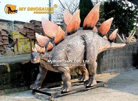 Statue de dinosaure Stegosaurus en fibre de verre pour parc d'attractions MY DINO AD-285