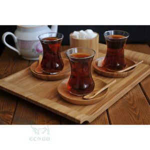 Plateau à sushi rectangulaire en bois écologique avec finition laquée pour restaurant, apéritif, plateau de fête - Product Image 2