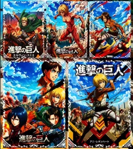 XINGHE Collezione Carte da Gioco L'attacco dei Giganti - Carte Rare di Mikasa Ackerman e <span class=keywords><strong>Armin</strong></span> - Gioco AOT per Bambini, Hobby, Regali, Giocattoli - Product Image 4