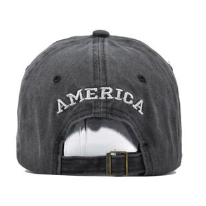 Letter Embroidery Casual Retro Washed Dad Cowboy Hats Denim Embroidery <strong>Yellowstone</strong> Baseball <strong>Cap</strong> - Product Image 5