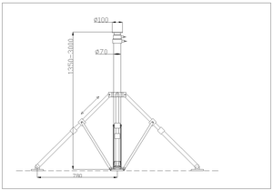 <span class=keywords><strong>เสา</strong></span><span class=keywords><strong>อากาศ</strong></span>อะลูมิเนียม CE แบบยืดหดได้ 3 เมตร สำหรับงานหนัก พร้อมขาตั้งกล้องสำหรับ<span class=keywords><strong>เสา</strong></span><span class=keywords><strong>อากาศ</strong></span><span class=keywords><strong>ไร้</strong></span><span class=keywords><strong>สาย</strong></span> - Product Image 5