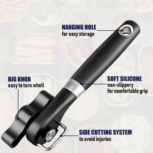 Abrelatas de corte seguro Abrelatas de borde liso Abrelatas de corte de acero inoxidable de grado alimenticio de mano para restaurante de cocina - Product Image 4