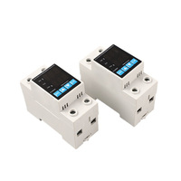40A 63A Monophasé Affichage Numérique Din Rail Automatique Réglable Au-dessus et Sous Tension Dispositif de Protection Relais Protecteur