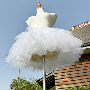 Sirène Crinoline Mesh Trompette 4 couches <span class=keywords><strong>Robe</strong></span> de mariée Crinoline <span class=keywords><strong>Jupon</strong></span> avec 4 couches à volants - Product Image 4