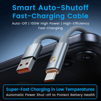 Câble USB-C 240W avec coupure intelligente de l'alimentation, câble de données USB-C 100W, 0,9m, 1,8m, 3m, pour téléphone, tablette, ordinateur portable - Vente en gros directe usine