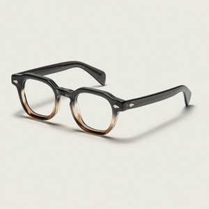 Finewell Custom Logo Optical Frames High Quality Retro Square Blue Light Blocking <strong>Glasses</strong> Vintage Acetate Eyeglasses Men Women - Product Image 1