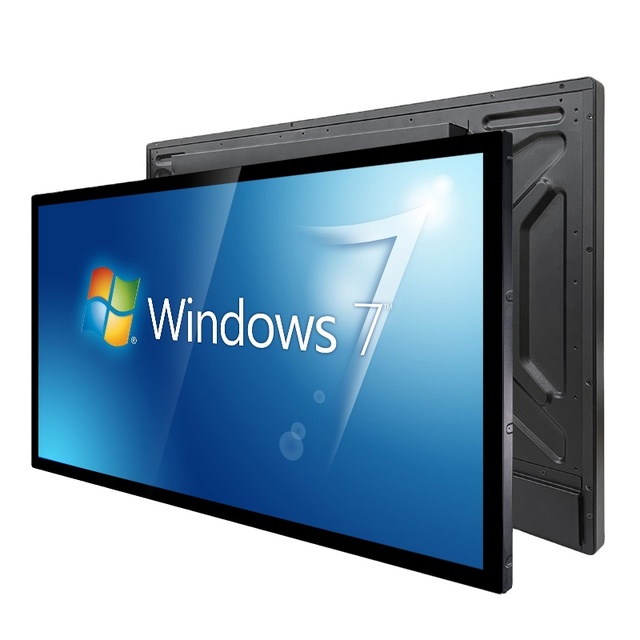 32 Inch 1920*1080P 600nit Brightness IPS LCD Display Metal VESA Panel PC Wall Mount Industrial  Touch Screen Monitor HD-MI VGA