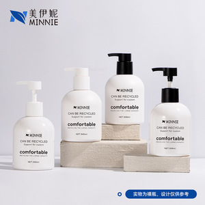 Minnie 500ml Round Lotion <b>Bottle</b> With <b>Pump</b> Dispenser For Hand Soap Shower Gel Cosmetics Packaging - Product Image 2