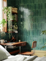 Carreaux de mosaïque en céramique style Zellige pour murs de piscine et de salle de bain, design moderne, fonction brique réfractaire, antidérapants, pour extérieur