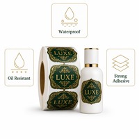 Étiquettes cosmétiques personnalisées imprimées en BOPP, résistantes à l'eau et à l'huile, autocollantes en rouleau, OEM/ODM, pour flacons de soins de la peau et de parfums