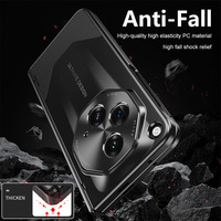Coque de protection antichoc avec charnière plaquée, protection d'objectif et emplacement pour stylet pour OnePlus Open / Oppo Find N3 avec verre trempé