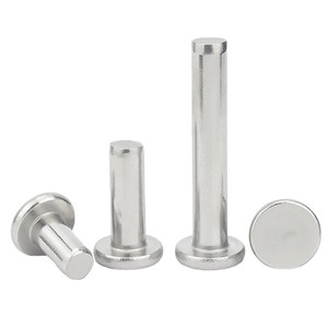 Remaches Redondos de Aluminio Sólido Tipo Hongo, Color Cobre Liso, Diámetro 1/4 Pulgada, Longitud 1/2 Pulgada - Product Image 3