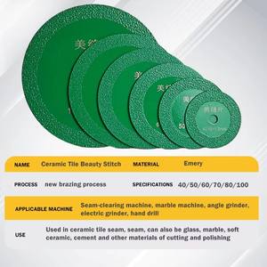 Disco De Corte De Vidro De Diamante Para Telha Cerâmica Garrafa De Vinho De Jade-Alta Dureza 1.2mm OBM Personalizado - Product Image 3