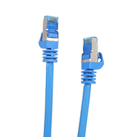 Câble Ethernet rapide SFTP Cat6a, gaine en PVC, LAN, Internet, routeur PC, câble de raccordement, blindage tressé, application informatique, stock, marque T.J