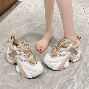 Dropshipping, logo personnalisé, nouveaux styles, chaussures épaisses pour femmes, baskets décontractées tendance - Product Image 5