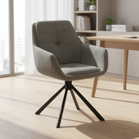 Chaise de bureau moderne personnalisée en gros avec cadre métallique, dossier confortable et pieds, pour la maison et le bureau