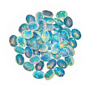 YASHEE Ópalo Etíope Natural de 8x6 mm, Corte Ovalado, Piedra Preciosa Suelta para Joyería, Sanación, Energía de Chakra - Product Image 1