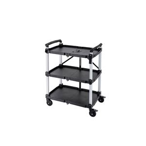 Carrito <span class=keywords><strong>de</strong></span> Comida Plegable <span class=keywords><strong>de</strong></span> 3 Niveles para Servicio <span class=keywords><strong>de</strong></span> Autoservicio en Hoteles, Restaurantes y Negocios - Product Image 3