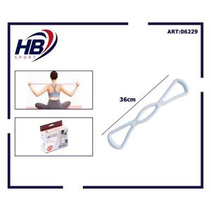 Blue TPE Figure-Eight Resistance <b>Exercise</b> <b>Band</b> - Product Image 2