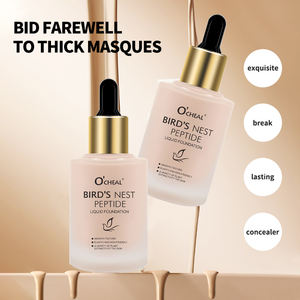 Private Label <span class=keywords><strong>Bird</strong></span> Nest Make-Up Foundation Concealer Waterdichte 12H Langdurige Verhelderende Water Hydraterende Vloeibare Foundation - Product Image 2