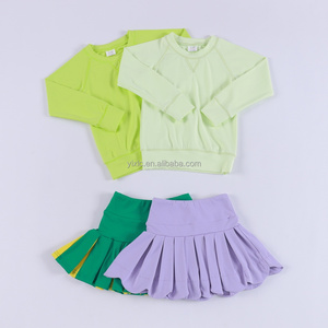 Conjunto Deportivo de 2 Piezas para Niñas, Conjunto de Yoga con Pantalones Acampanados y Chaqueta, Ropa Deportiva para Niños - Product Image 1