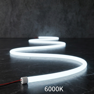 22mm Silicone Neon Round Tube 360° Glowing High Brightness Recessed Flexible LED Strip <b>Rope</b> - Product Image 5
