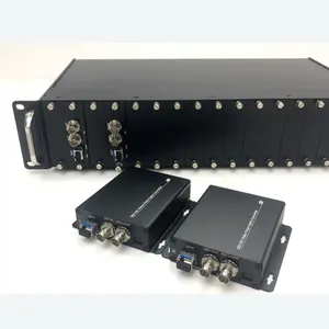 Chassi redundante de fonte de alimentação para rack conversor SDI de 16 canais HD 3G SDI Sdi para IP ou multimídia