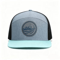 Casquette de baseball sportive ajustable, respirante, perforée au laser, hydrofuge, avec logo patch, vente en gros