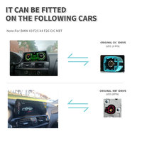 Sistema Multimedia con Pantalla Táctil de 12.3 Pulgadas, Apple CarPlay Inalámbrico, Android Auto, RGB, Sistema Linux, GPS, Navegación, Radio para BMW X3 F25 X4 F26