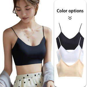 中国製女性用シームレス快適スパンデックスワイヤレスファッションセクシーバックレスブラ　クロスバックブラレットセクシーベーシック - Product Image 4