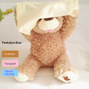 Oso de Peluche Eléctrico Inteligente para Juego de Escondite, Habla y Canta, Regalo para Niños, Oso Pequeño Reconfortante, Juguetes Electrónicos de Algodón PP - Product Image 1