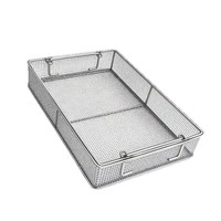 Panier pour lave-vaisselle Quality Industries, panier de lavage à mailles fines, organisateur durable en acier inoxydable avec design perforé