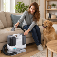Nettoyeur Vapeur Électrique pour Tissus 120°C, Stérilisation à la Vapeur, Élimination des Acariens pour Canapé, Matelas, Tapis, Rideaux, Usage Domestique