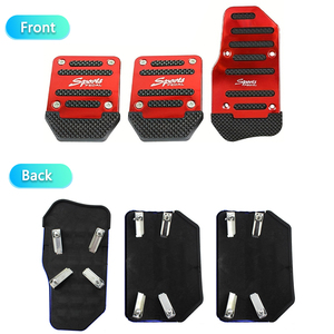 Universele aluminiumlegering antislip pedaalhoezen voor rem, gaspedaal en koppeling voor handgeschakelde en automatische transmissie - Product Image 6