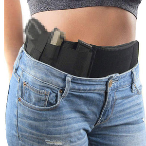 बहु-कार्यात्मक टिकाऊ सामरिक पेट बैंड होल्स्टर नेप्रोन हाथ बंदूक कमर छिपाकर बेल्ट पाउच आउटडोर शिकार के अनुकूल - Product Image 2