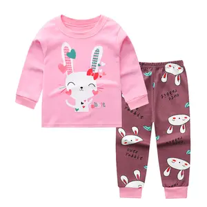 Conjunto de roupas de outono para bebês, camiseta e calça de algodão para bebês, roupas para garotos e meninas, pijamas de bebê, primavera